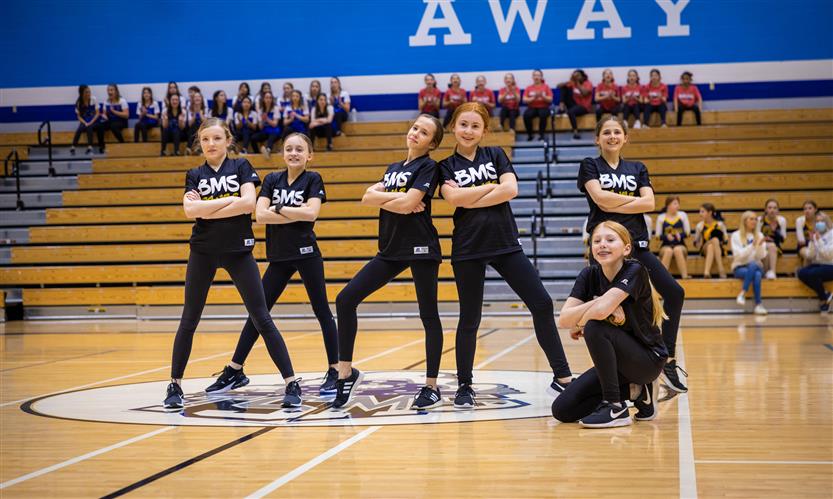 Middle school dance team performs during showcase